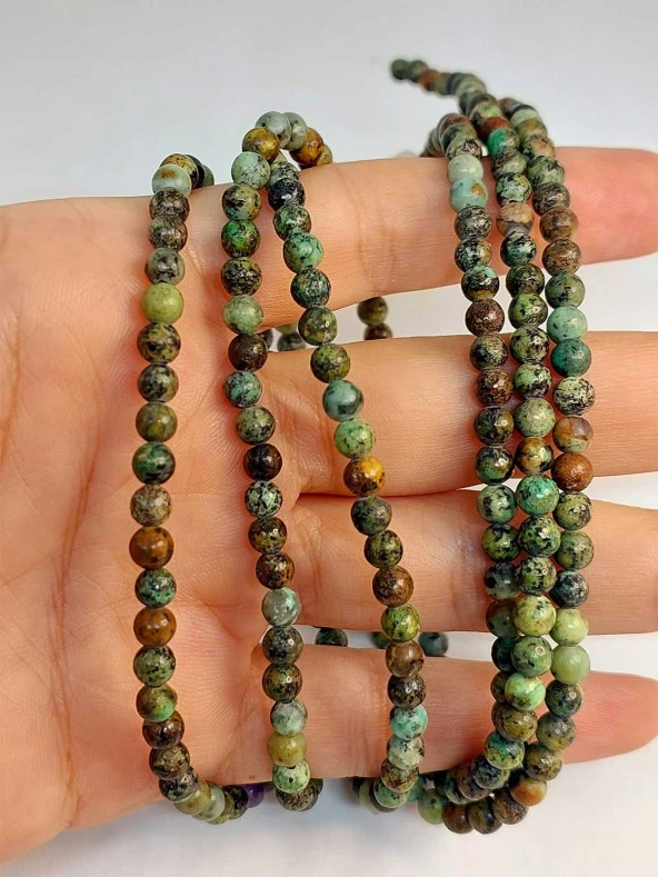 Afrika Turkuazı Taşı Dizi 4mm ürün görseli 1