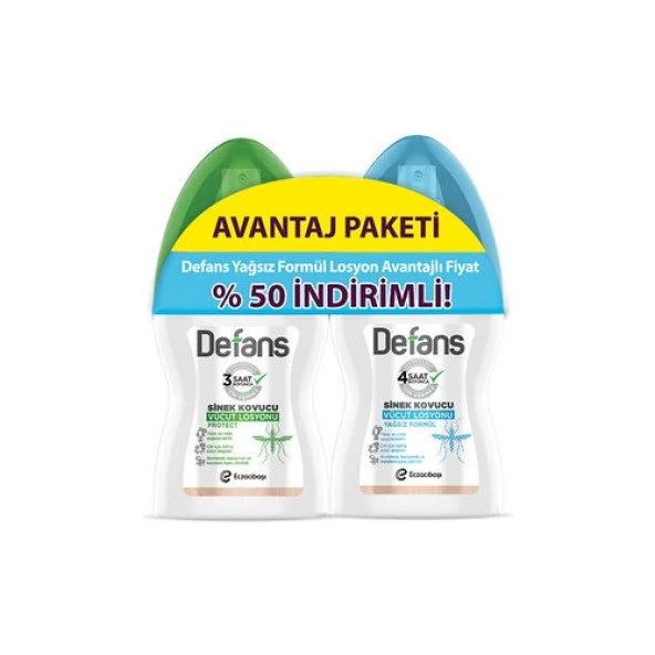 Defans Bitki Özlü 100 ml + Su Bazlı Losyon Set 100 ml