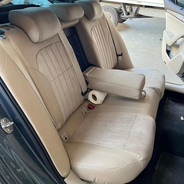 Skoda SuperB Araca Özel Dikim Koltuk Kılıfı - Resim 3