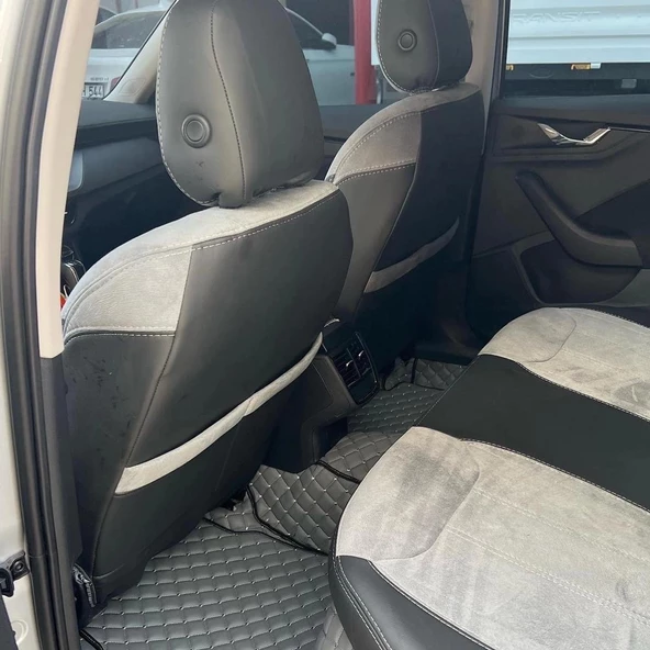 Skoda Scala Araca Özel Dikim Koltuk Kılıfı - 3