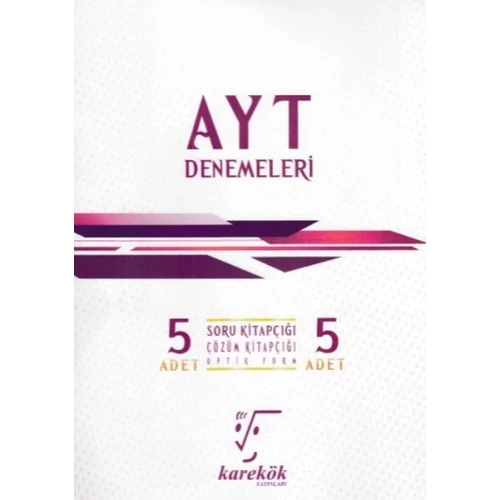 Karekök AYT 5'li Denemeleri (Yeni) - 1