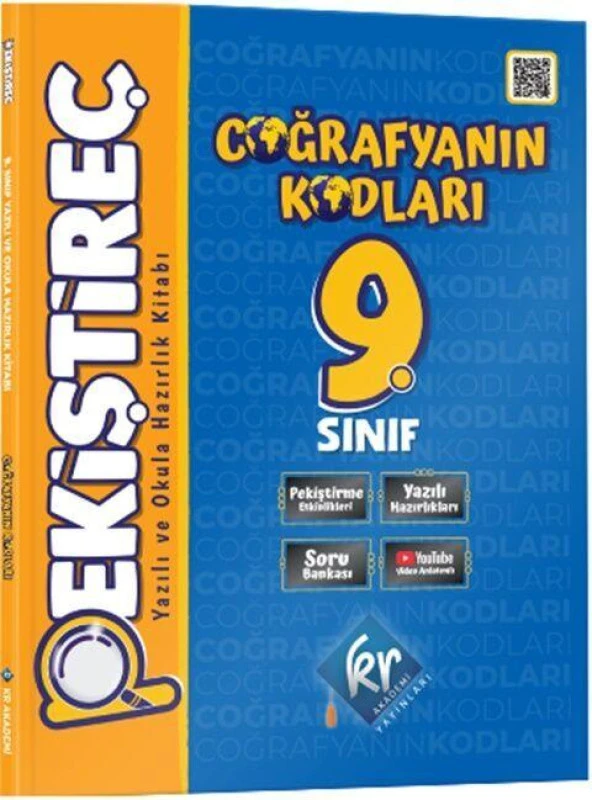 9. Sınıf Coğrafyanın Kodları Pekiştireç Yazılı ve Okula Hazırlık Kitabı KR Akademi
