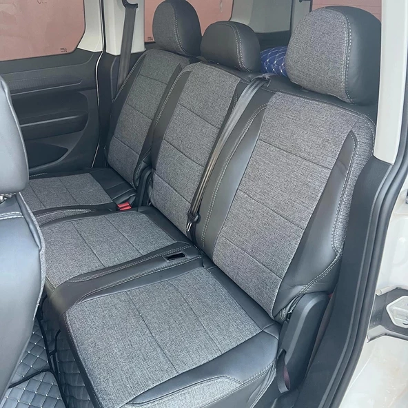 Volkswagen Caddy Araca Özel Dikim Koltuk Kılıfı - 3