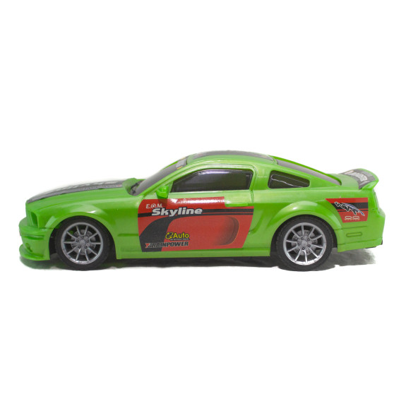 1/16 Ölçek Uzaktan Kumandalı Spor Araba Mustang Ful Fonksyon Yeşil - 3