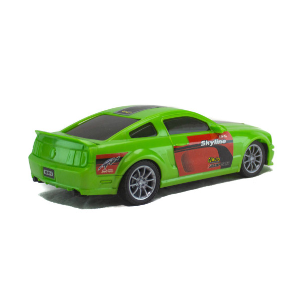 1/16 Ölçek Uzaktan Kumandalı Spor Araba Mustang Ful Fonksyon Yeşil - 4