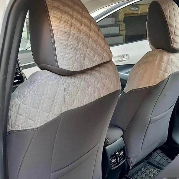 Toyota Corolla Hybrit Araca Özel Dikim Koltuk Kılıfı - Resim 5