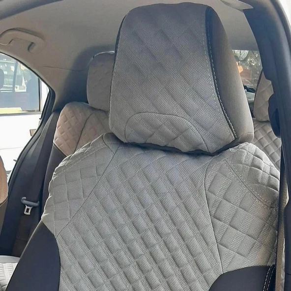 Toyota Corolla Hybrit Araca Özel Dikim Koltuk Kılıfı - Resim 4