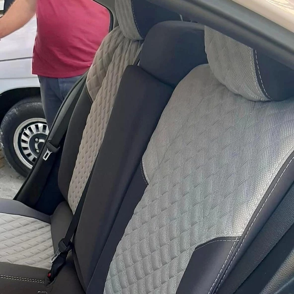 Toyota Corolla Hybrit Araca Özel Dikim Koltuk Kılıfı - Resim 8