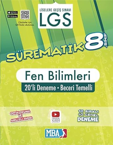 Evrensel 8.Sınıf Sürematik Fen Bilimleri 20li Deneme