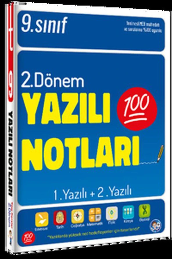 Tonguç 9. Sınıf Yazılı Notları 2. Dönem 1 ve 2. Yazılı