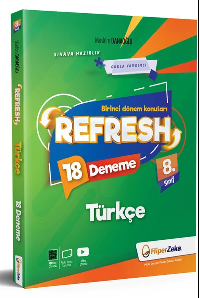 Hiper Zeka 8. Sınıf Refresh Türkçe 18 Deneme LGS 1. Dönem Konuları