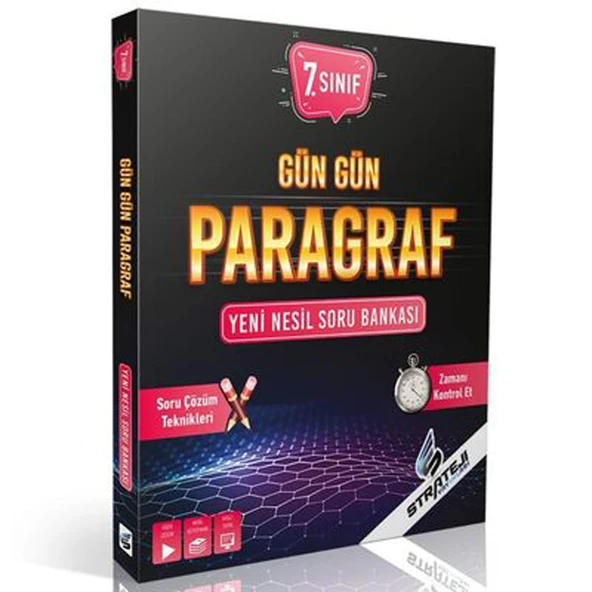 Strateji 7.Sınıf Gün Gün Paragraf Soru Bankası