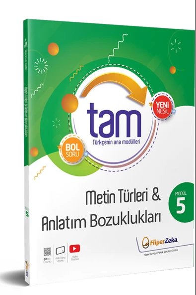 Hiper Zeka 8.Sınıf TAM Türkçe Metin Türleri ve Anlatım Bozuklukları