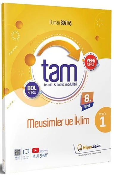Hiper Zeka 8.Sınıf Tam Fen Bilimleri Mevsimler Ve İklim