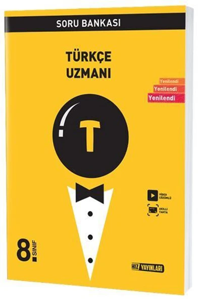 Hız 8. Sınıf Türkçe Uzmanı Soru Bankası Video Çözümlü