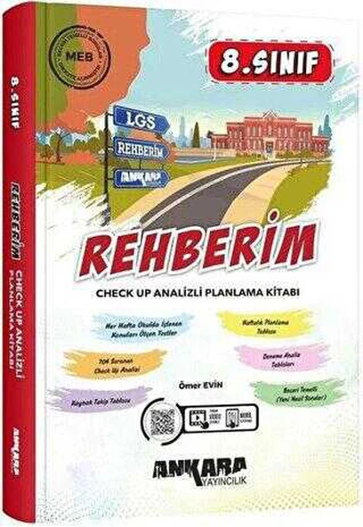 Ankara 8. Sınıf LGS Rehberim Check Up Analizli Planlama Kitabı