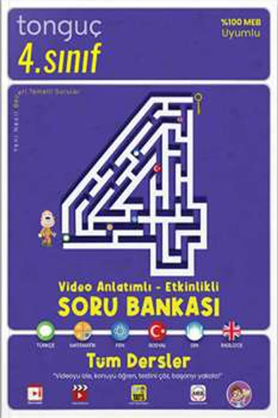 Tonguç 4. Sınıf Tüm Dersler Video Anlatımlı Etkinlikli Soru Bankası