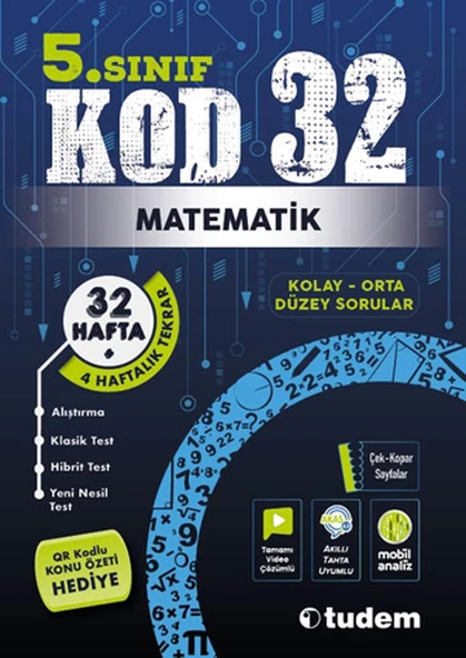 Tudem 5. Sınıf KOD 32 Matematik