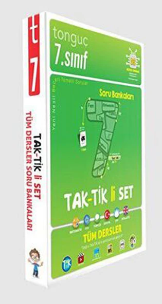 Tonguç 7. Sınıf Taktikli Tüm Dersler Soru Bankası Seti