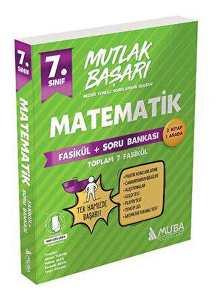 Muba 7.Sınıf Matematik Fasiküller+Soru Bnakası 2025