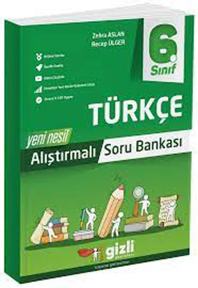 Gizli 6.Sınıf Türkçe Yeni Nesil Alıştırmalı Soru Bankası