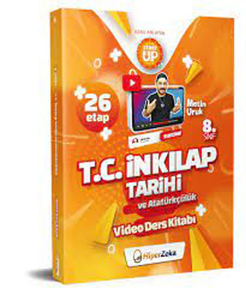 Hiper Zeka 8.Sınıf Start Up T.C İnkılap Tarihi Ve Atatürkçülük Konu Anlatan Video Ders Kitabı