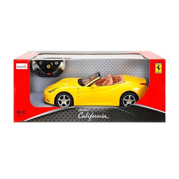 47200 1:12 Ferrari California Uzaktan Kumandalı Işıklı Araba - 2