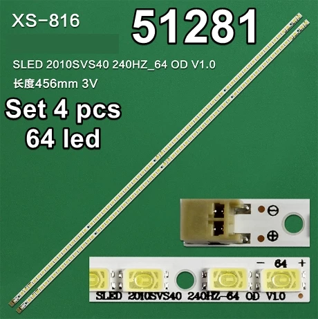 WKSET-6281 34894X4 SLED 2010SVS40 240HZ_64 OD V1.0  4 ADET LED BAR (64LED)