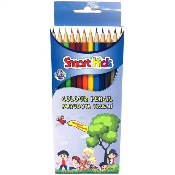 Smart Kids Kuru Boya Kalemi 12 Renk Globox 2963 - 1