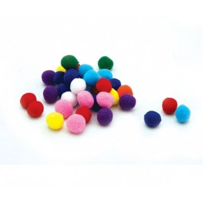 Ponpon Karısık 10 Renk 10 Mm 100 Lu