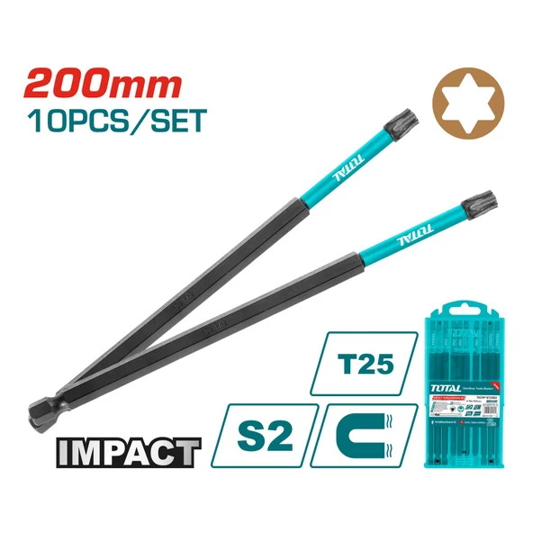 Total DARBELİ 200MM T25  BİTS UÇ - TACIM16T2583 ürün görseli 1