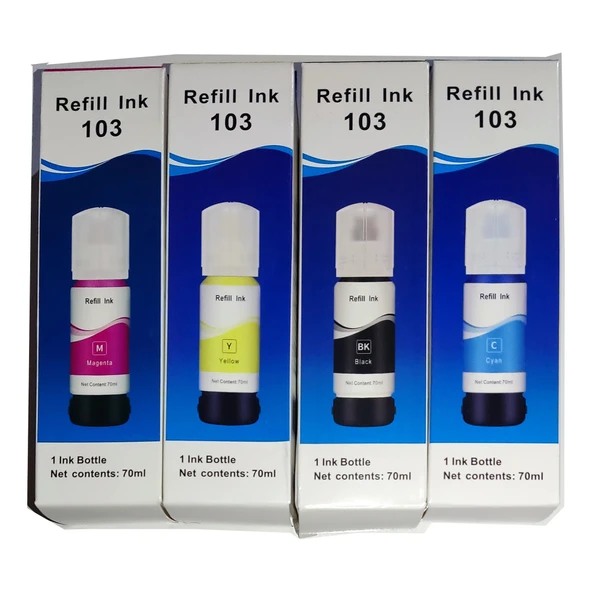 Melsan For Epson EcoTank 3750 Mürekkep Muadil Set 4 Renk Takım ürün görseli 1