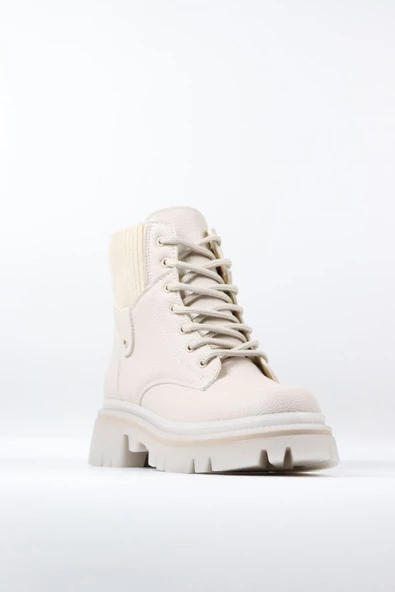 Potinonline 1359 Kadın Çoraplı Kalın Taban Kısa Bot - 4