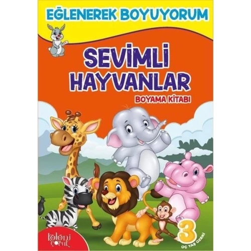 Sevimli Hayvanlar Boyama Kitabı