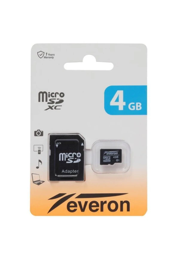 Everon 4GB Micro SD Hafıza Kartı Adaptörlü
