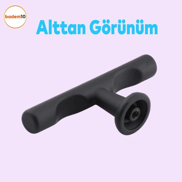 Tepsi Düğme Dolap Mobilya Mutfak Dolabı Çekmece Dolap Kapak Kulpu Kulpları Kulbu Metal Kulp Siyah - 4