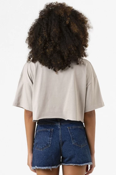 Cobra Kai Miyagi Do Karate Taş Rengi Kadın Crop Kapşonlu - Resim 2