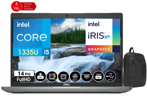 Dell LATITUDE 5440 13.Nesil İntel i5 1335U 16gb 1tb SSD 14" Windows11Pro FHD Dizüstü Bilgisayar DLNN005L54401439+WeblegelsinÇanta
