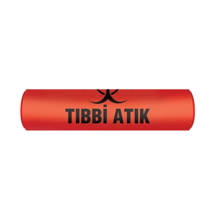Polmix Tıbbi Atık 80x110 cm Jumbo Çöp Poşeti 10 Rulo 100 Ad 8 Kg - 2