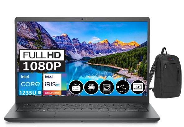 DELL VOSTRO 3420 İntel Core i5 1235U 32gb 2tb SSD Windows11Pro 14 FHD Taşınabilir Bilgisayar VN2700PVNB3420U40+ZettaÇanta