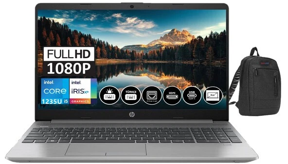 HP 250 G9 İNTEL CORE İ5 1235U 32gb 2tb SSD Intel® Iris® Xe Graphics Windows11Pro 15,6 FHD Taşınabilir Bilgisayar 250G96Q8N9ES44+ZettaÇanta