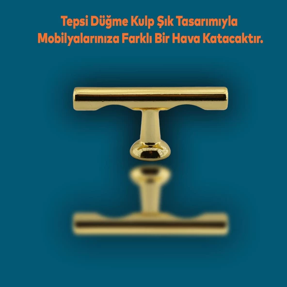 Tepsi Düğme Dolap Mobilya Mutfak Dolabı Çekmece Metal Kulpu Kulpları Altın Kulbu Kulpu Kulplarıları - 3