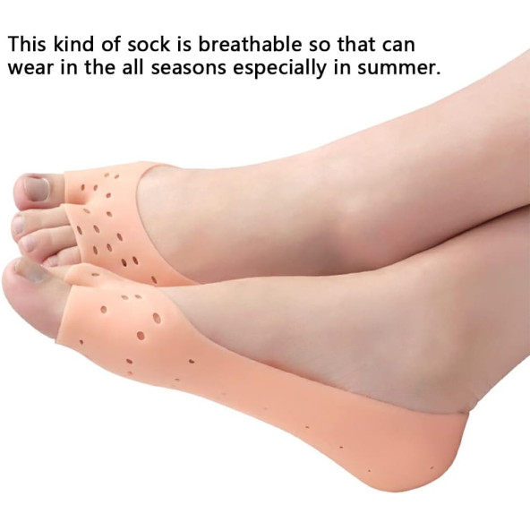 1 Çift Kadın Evrensel Jel Çorap kaymaz Yeniden Kullanılabilir Çor