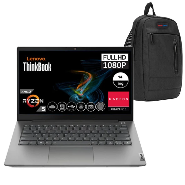 Lenovo Thinkbook 14 G4 Amd Ryzen 5 5625U 16GB 1TB SSD 15.6" Fhd Windows 11 Pro Taşınabilir Bilgisayar 21DK0059TXP02+ Zetta Çanta