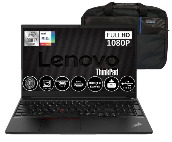 Lenovo ThinkPad E15 Gen 4  Intel Core i7 1255U 24gb 512gb SSD Intel Iris Xe Graphics Windows11Pro 15.6" FHD Taşınabilir Bilgisayar 21E6006YTXT19