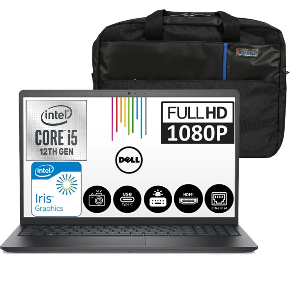 Dell Vostro 3520 Intel Core I5-1235U 64GB 256GB SSD 15.6" Fhd Ubuntu Taşınabilir Bilgisayar N1235VN3520EMEAU13 + Zetta Çanta