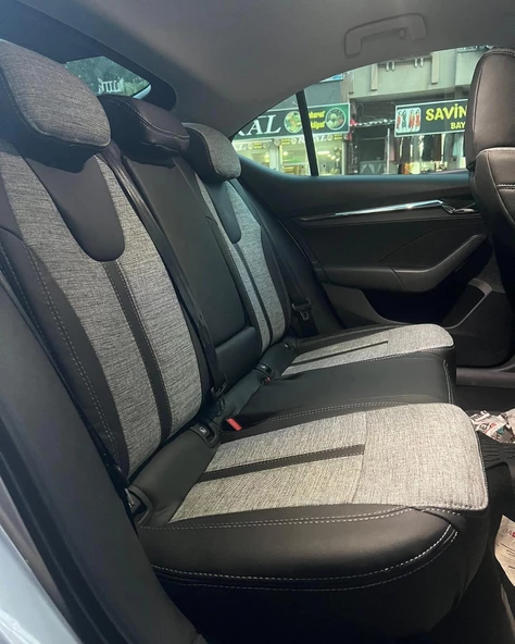 Skoda Octavia Araca Özel Dikim Koltuk Kılıfı - 3