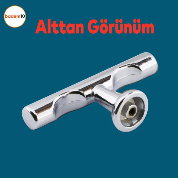 Tepsi Düğme Dolap Mobilya Mutfak Dolabı Çekmece Dolap Kapak Kulpu Kulpları Kulbu Metal Kulp Krom - Resim 4