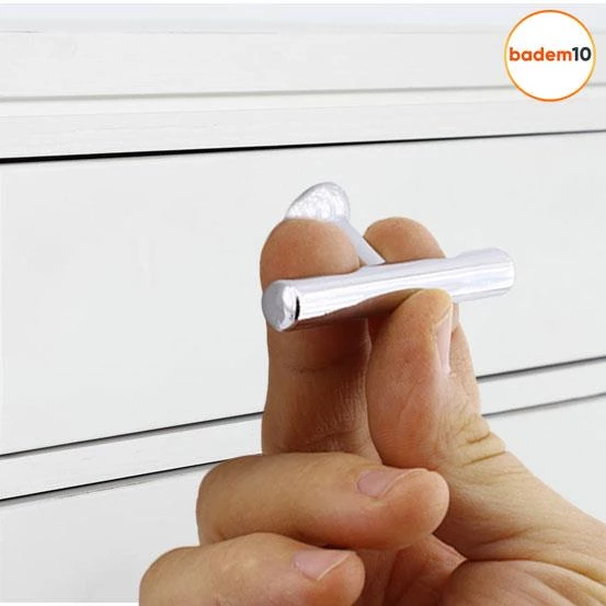 Tepsi Düğme Dolap Mobilya Mutfak Dolabı Çekmece Dolap Kapak Kulpu Kulpları Kulbu Metal Kulp Krom - Resim 5