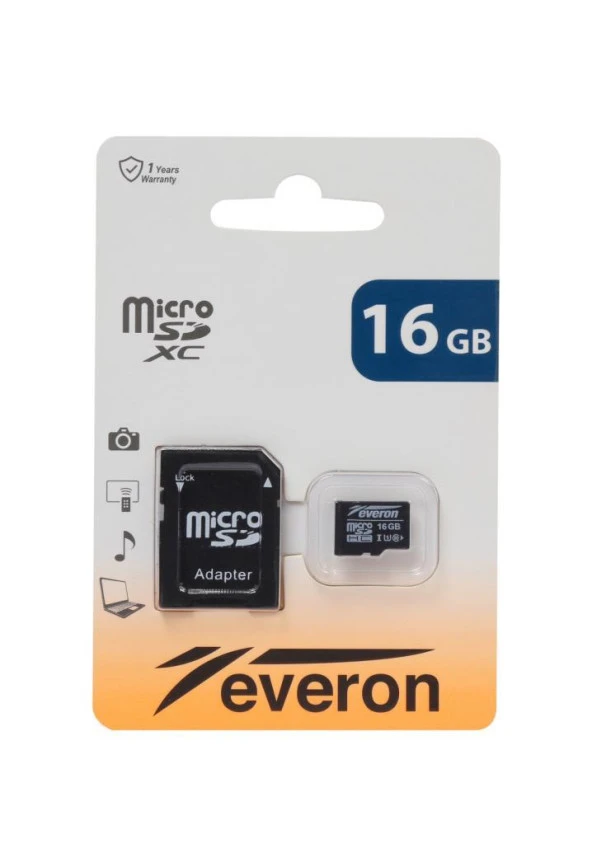 Everon 16GB Micro SD Hafıza Kartı Adaptörlü